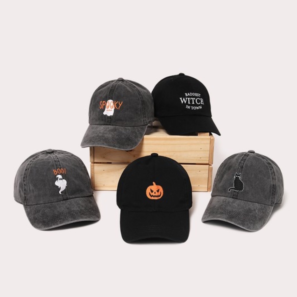 SOLD OUT Black Baddest Witch In Town Halloween Fall Women's Baseball Cap Hat - Picture 2 of 2